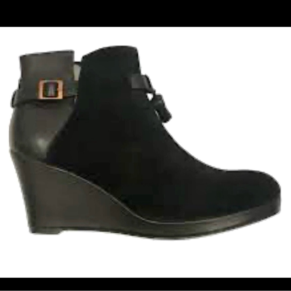 Wolverine 1000 Mile By Samantha Pleet Socialite Mid Wedge Boots in Black Size 10